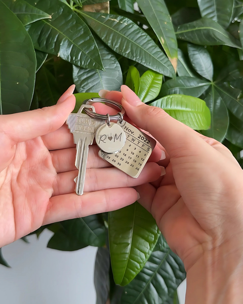 【お得なペアセット】Anniversary Key Holder|記念日キーホルダー