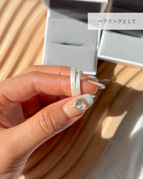 【復刻・期間限定】Lover Ring|ふたりの指紋を刻む世界にひとつのペアリング|記念日・カップルギフト