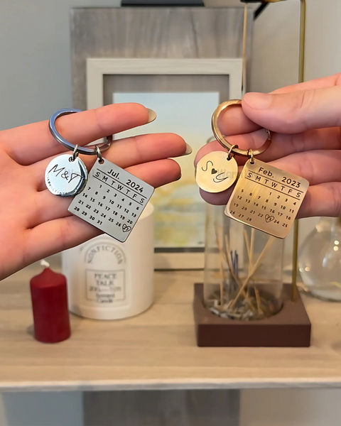 【お得なペアセット】Anniversary Key Holder|記念日キーホルダー