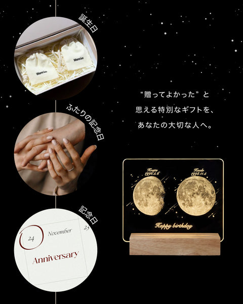 Moonlight Flame｜生まれた日の月ギフト