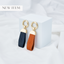 Signature leather keyring