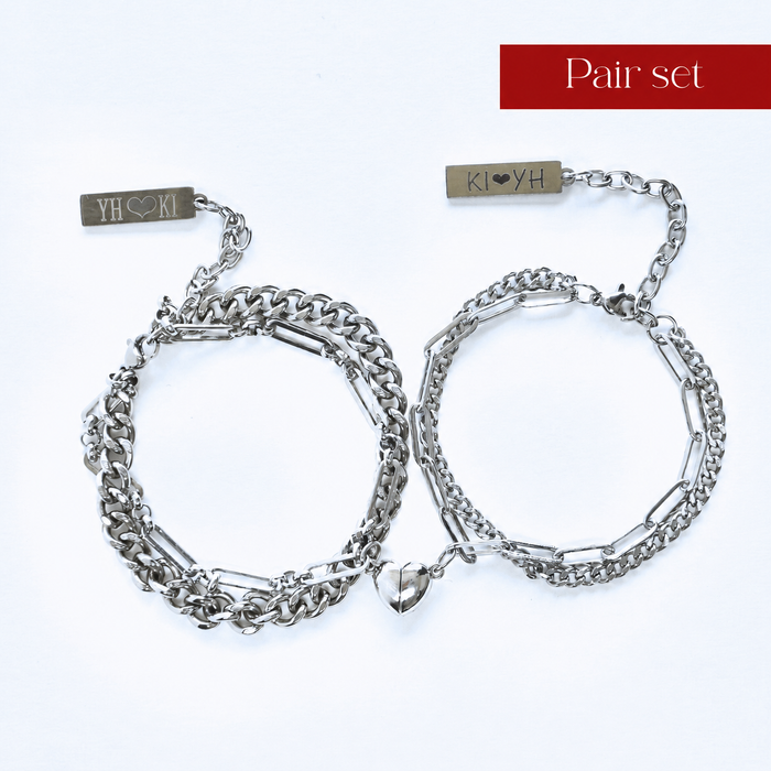 Magnet Heart Pair Bracelets｜マグネットハート ペアブレスレット