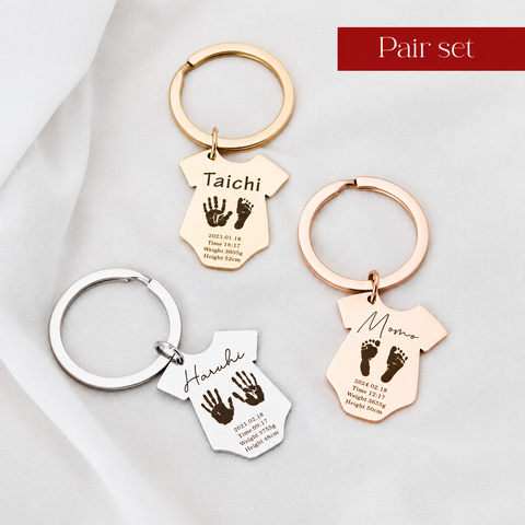 【お得なペアセット】Baby Memorial Key Holder