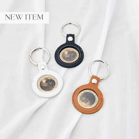 Leather Moon Key Holder