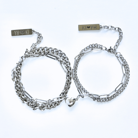 Magnet Heart Pair Bracelets