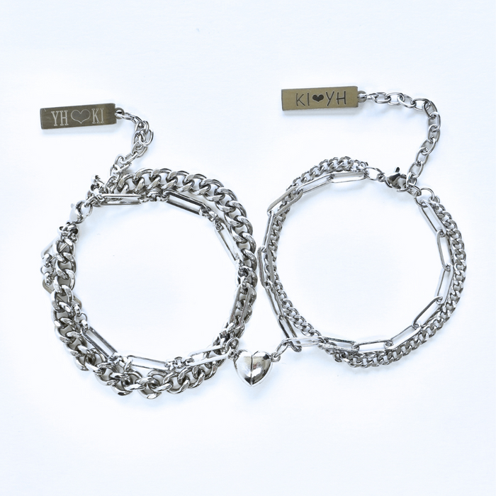 Magnet Heart Pair Bracelets