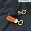 Signature leather keyring