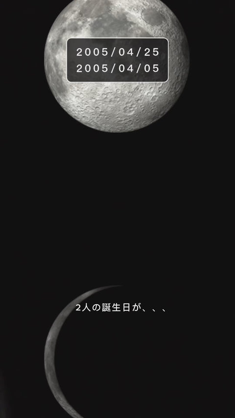 【誕生日ペアギフト】生まれた日の月を刻むクリスタル｜Moonlight Crystal